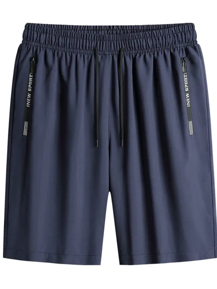 Men’s Plus Size Drawstring Shorts with Pockets
