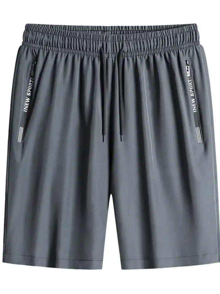 Men’s Plus Size Drawstring Shorts with Pockets