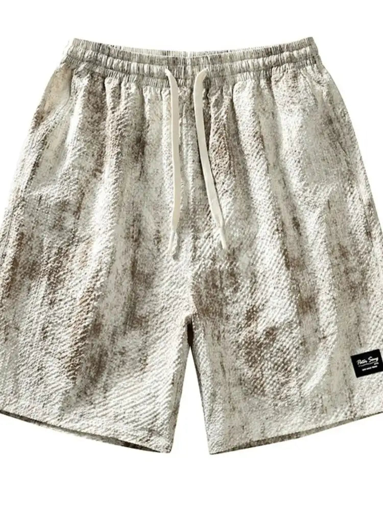 Men’s Plus Size Drawstring Shorts with Pockets