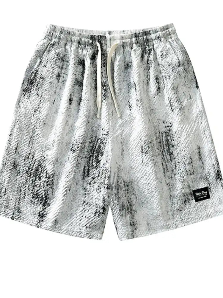 Men’s Plus Size Drawstring Shorts with Pockets