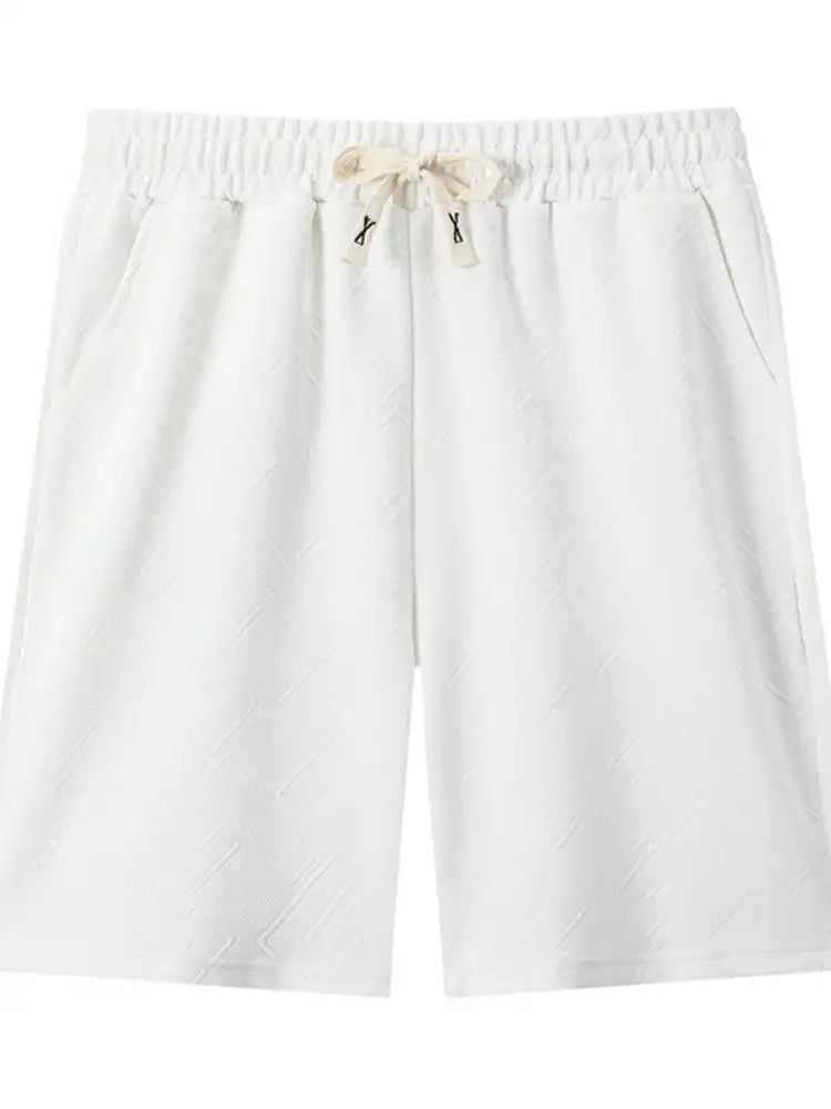 Men’s Plus Size Drawstring Shorts with Pockets
