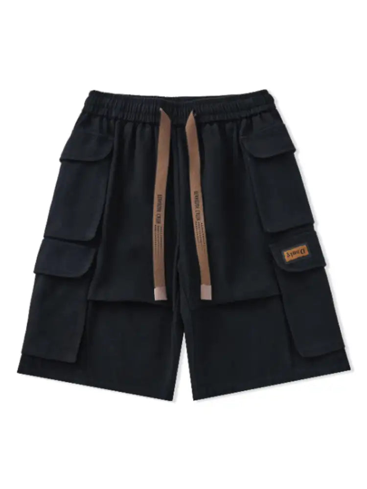 Men’s Plus Size Drawstring Wide Leg Cargo Shorts