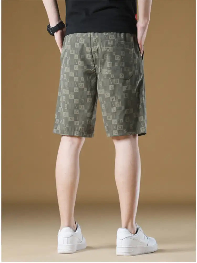 Men’s Plus Size Drawstring Wide-Leg Shorts