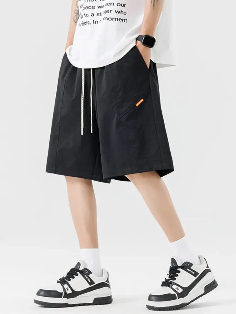 Men’s Plus Size Drawstring Wide Leg Shorts