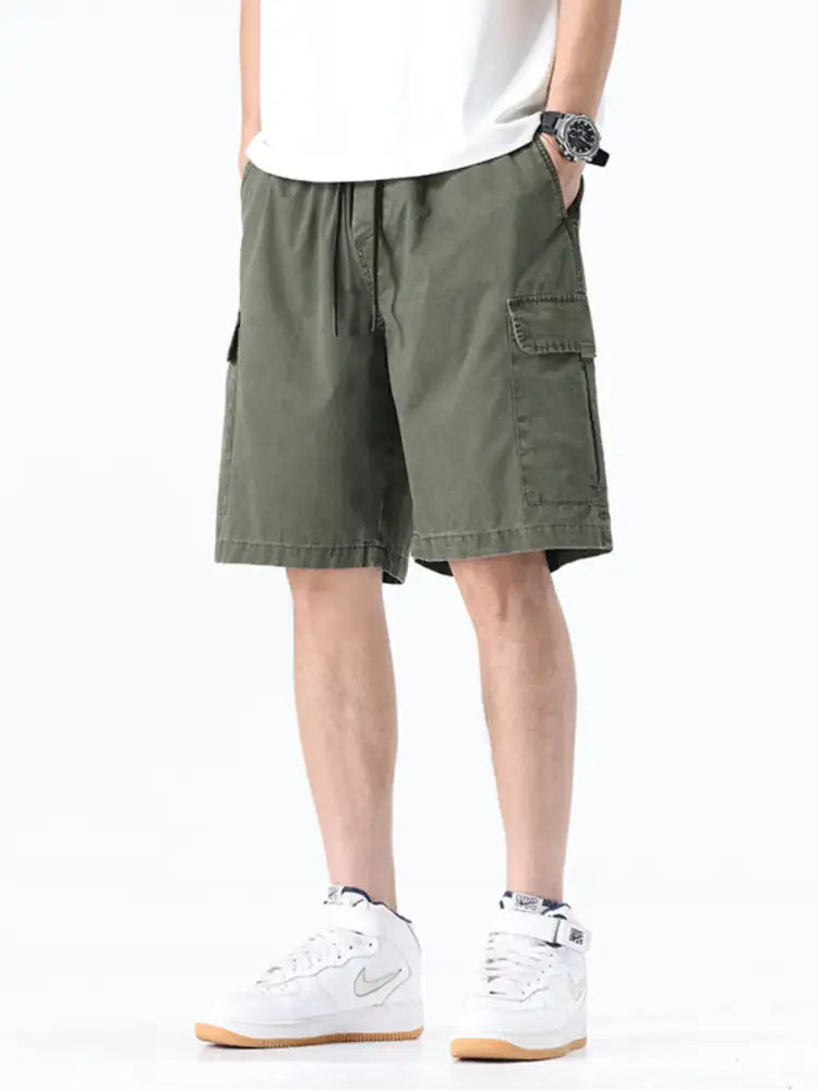 Men’s Plus Size Drawstring Wide Leg Shorts
