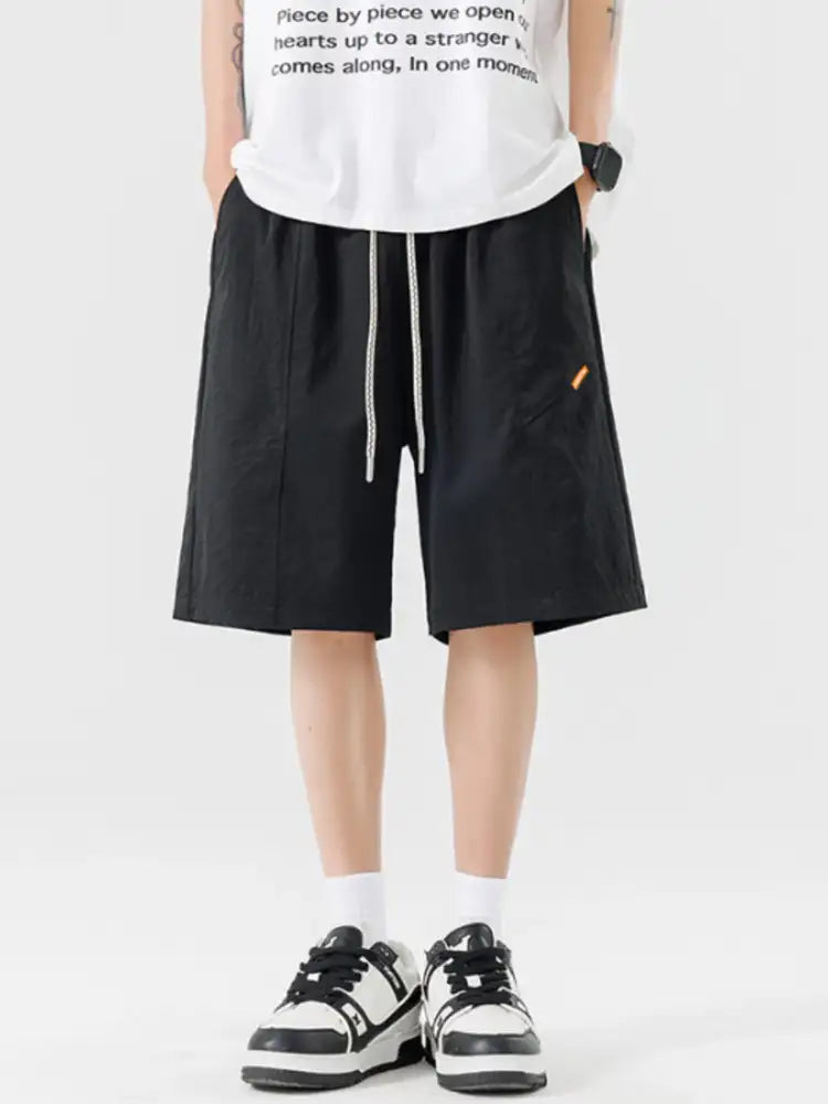 Men’s Plus Size Drawstring Wide Leg Shorts