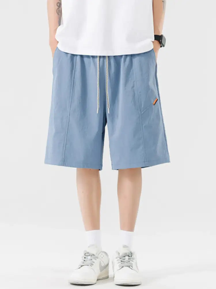 Men’s Plus Size Drawstring Wide Leg Shorts