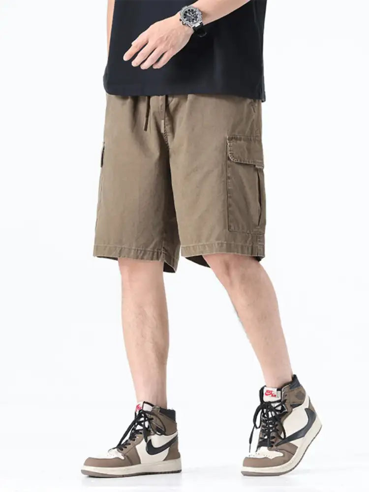 Men’s Plus Size Drawstring Wide Leg Shorts