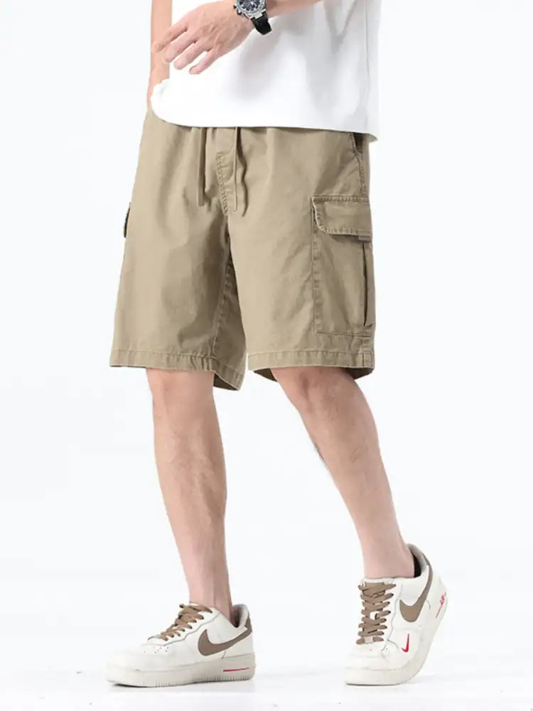Men’s Plus Size Drawstring Wide Leg Shorts