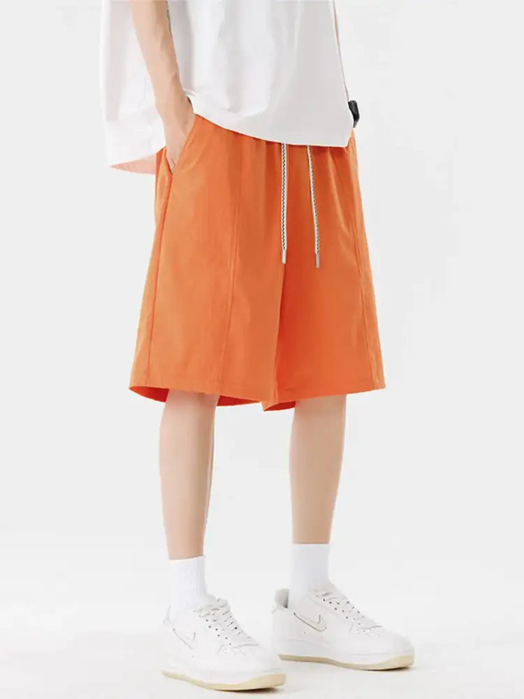 Men’s Plus Size Drawstring Wide Leg Shorts