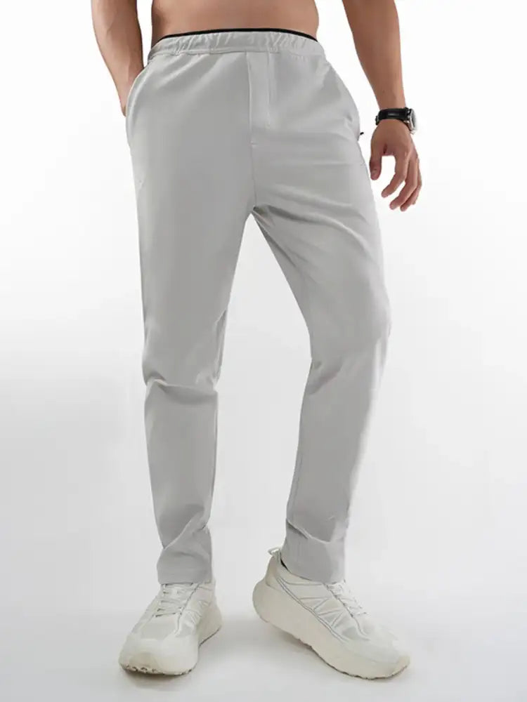 Men’s Plus Size Elastic Waist Pocketed Pants