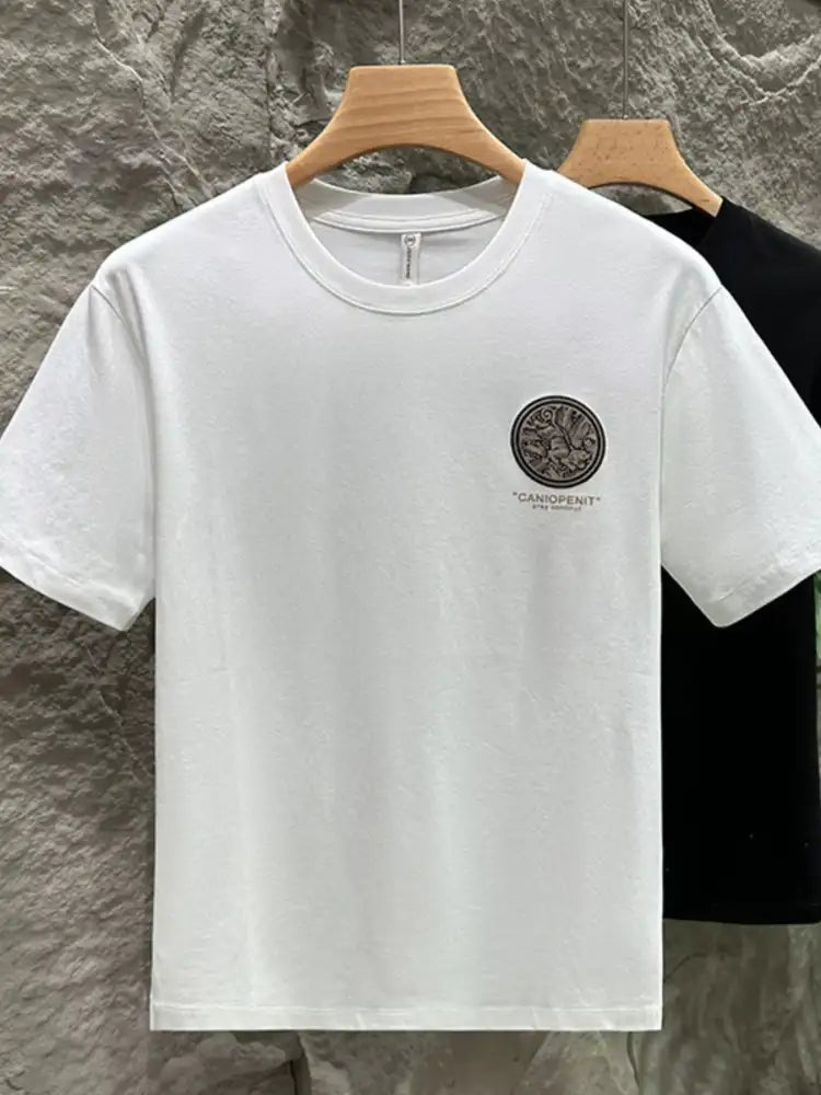 Men’s Plus Size Graphic Round Neck Short Sleeve T-Shirt