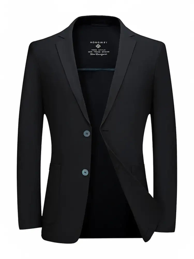 Men’s Plus Size Lapel Collar Long Sleeve Blazer