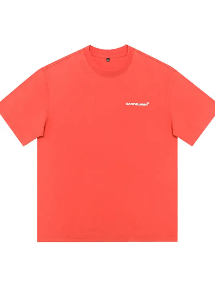 Men’s Plus Size Letter Round Neck Short Sleeve T-Shirt