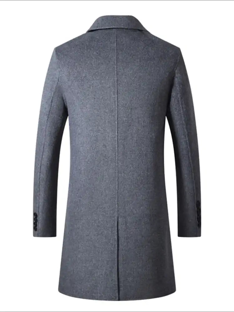 Men’s Plus Size Long Sleeve Casual Longline Outerwear