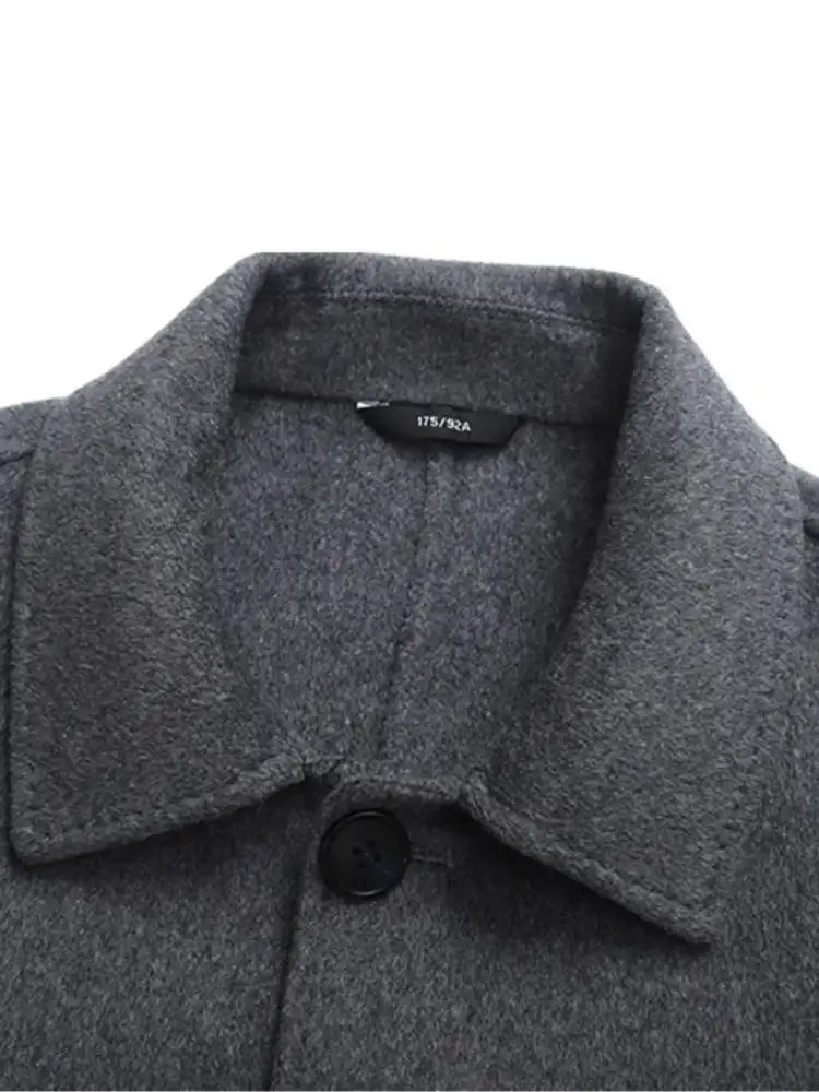 Men’s Plus Size Long Sleeve Casual Longline Outerwear