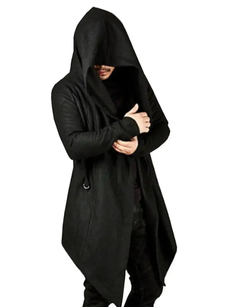 Men’s Plus Size Long Sleeve Hooded Coat
