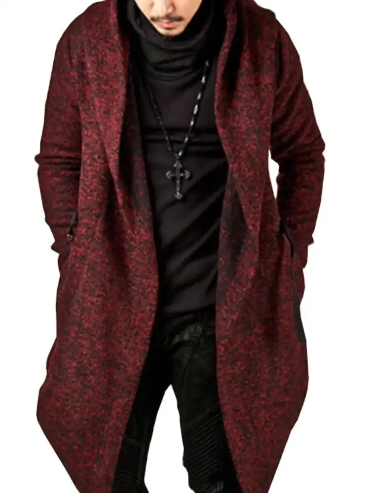 Men’s Plus Size Long Sleeve Hooded Coat