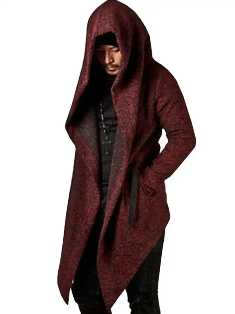 Men’s Plus Size Long Sleeve Hooded Coat