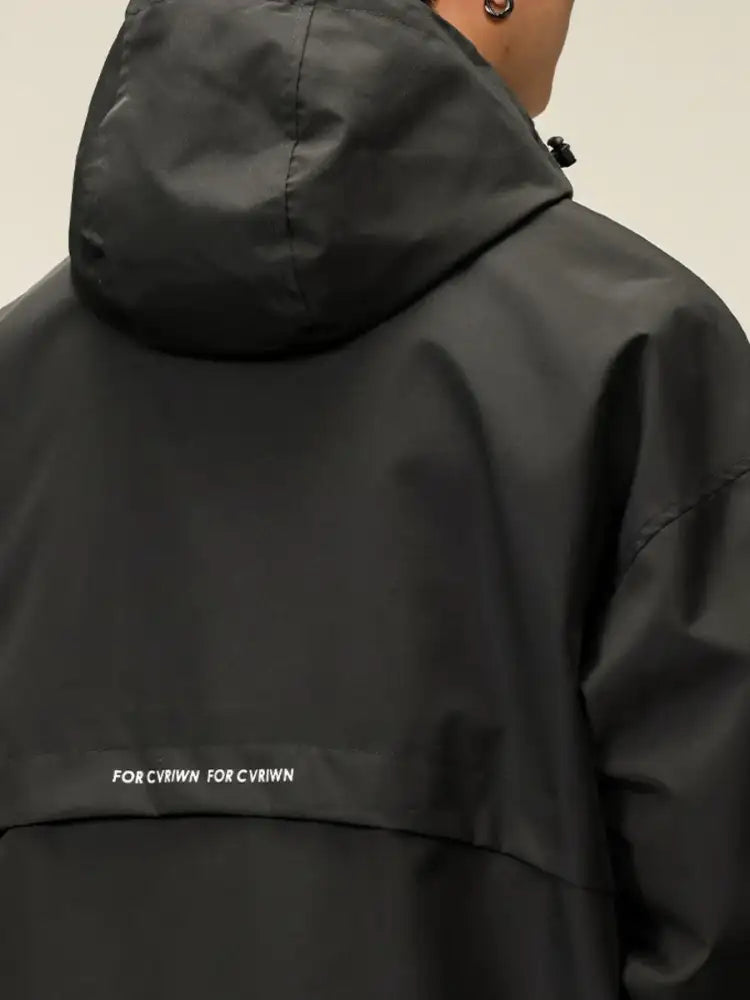 Men’s Plus Size Long Sleeve Hooded Jacket