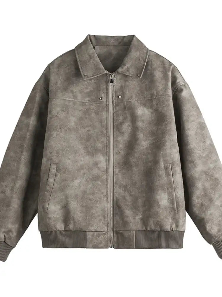 Men’s Plus Size Long Sleeve Zip-Up Jacket