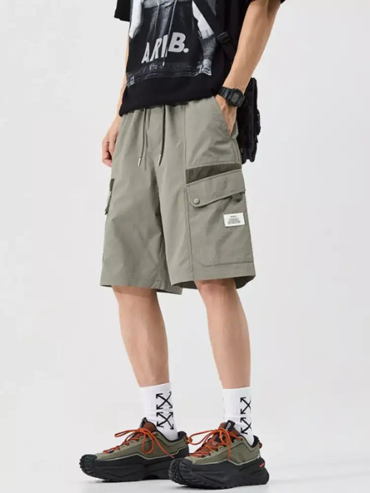 Men’s Plus Size Loose Fit Cargo Shorts
