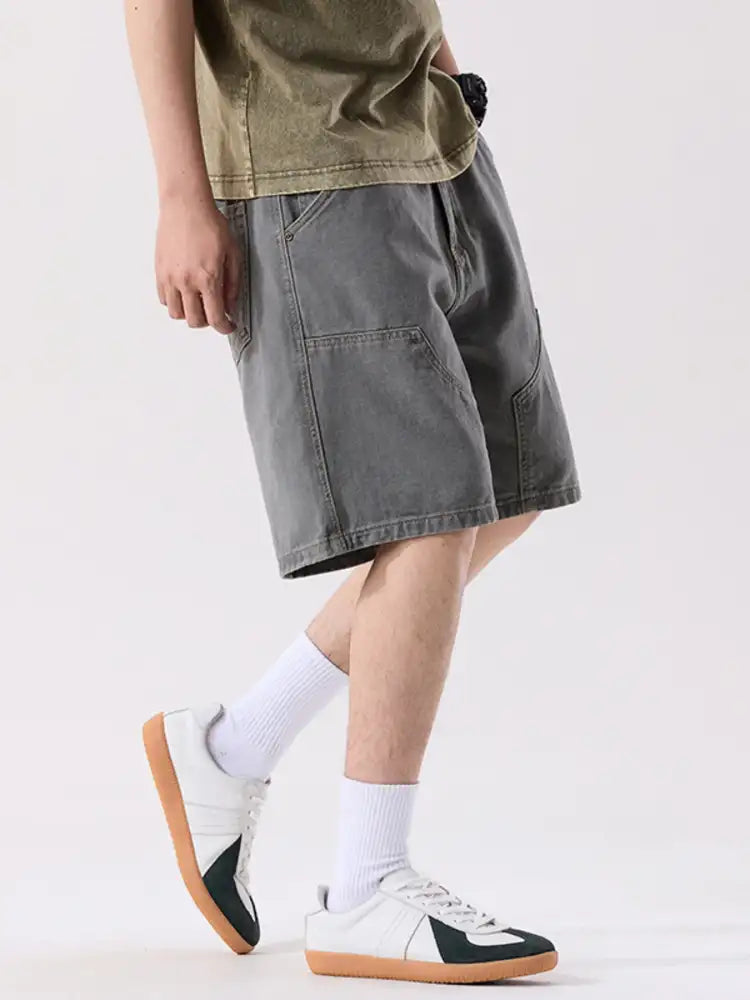 Men’s Plus Size Loose Fit Denim Shorts