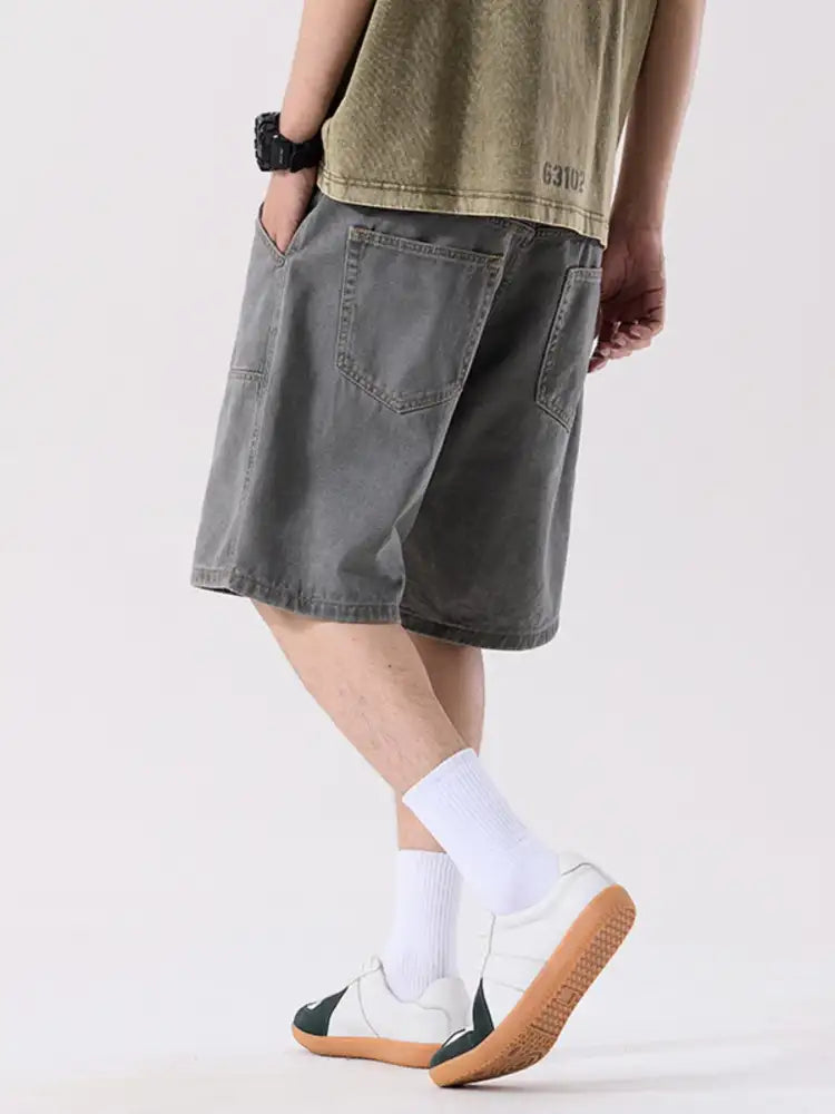 Men’s Plus Size Loose Fit Denim Shorts