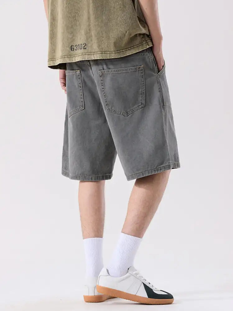 Men’s Plus Size Loose Fit Denim Shorts