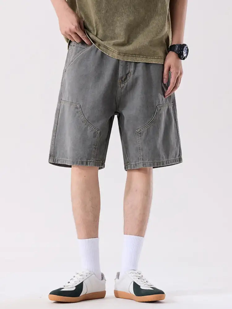 Men’s Plus Size Loose Fit Denim Shorts