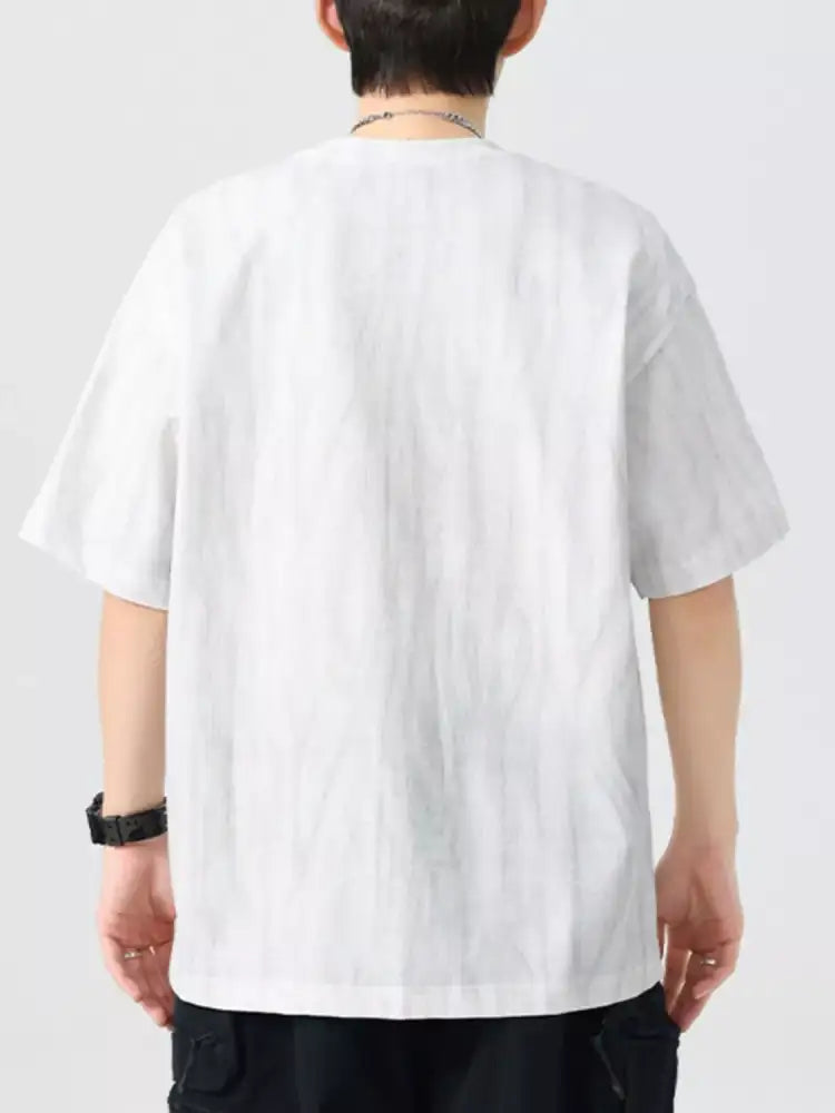 Men’s Plus Size Oversized Short Sleeve Round Neck T-Shirt