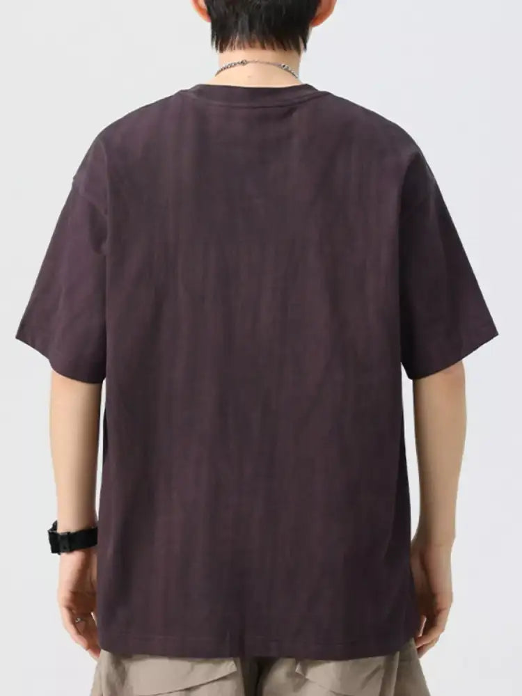 Men’s Plus Size Oversized Short Sleeve Round Neck T-Shirt