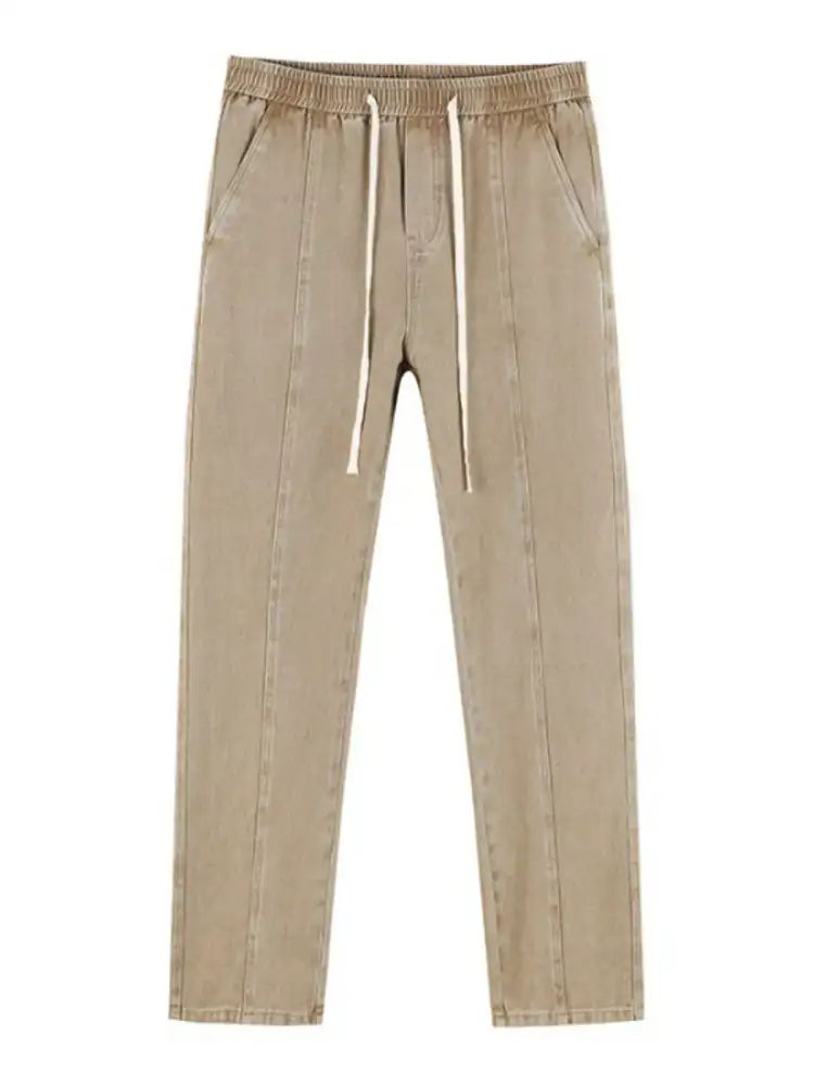 Men’s Plus Size Relaxed Fit Drawstring Jeans