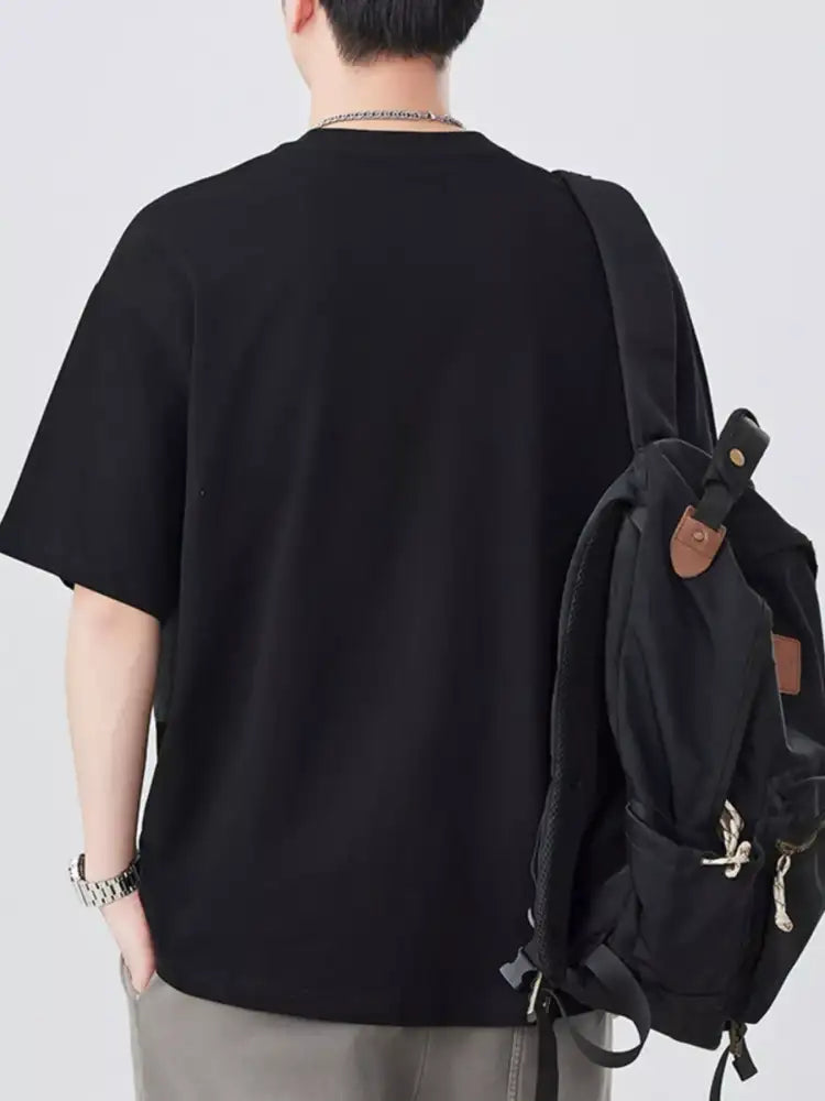 Men’s Plus Size Round Neck Half Sleeve T-Shirt