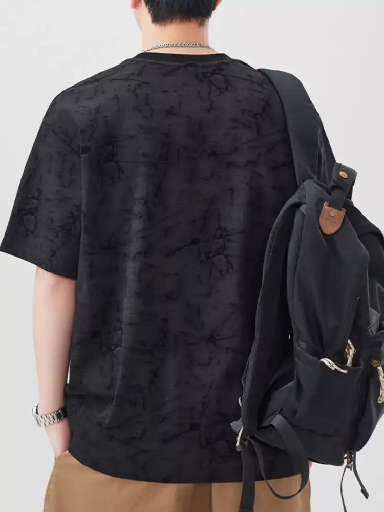 Men’s Plus Size Round Neck Half Sleeve T-Shirt