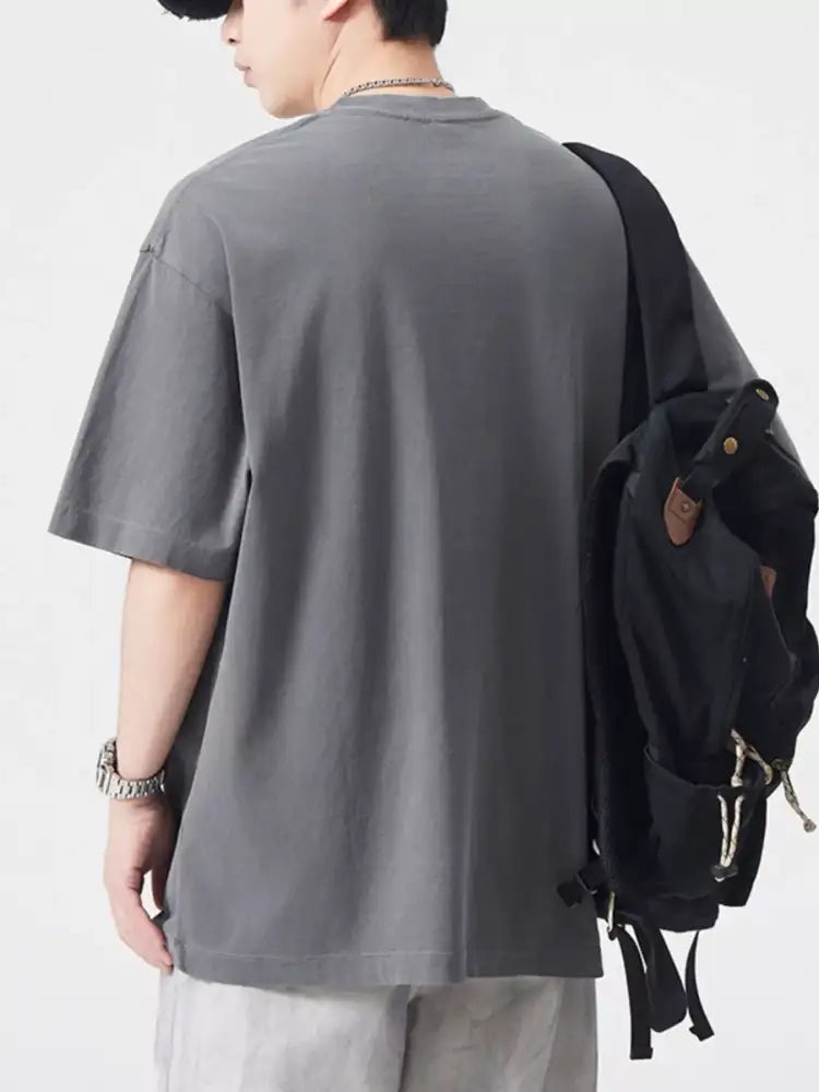 Men’s Plus Size Round Neck Half Sleeve T-Shirt