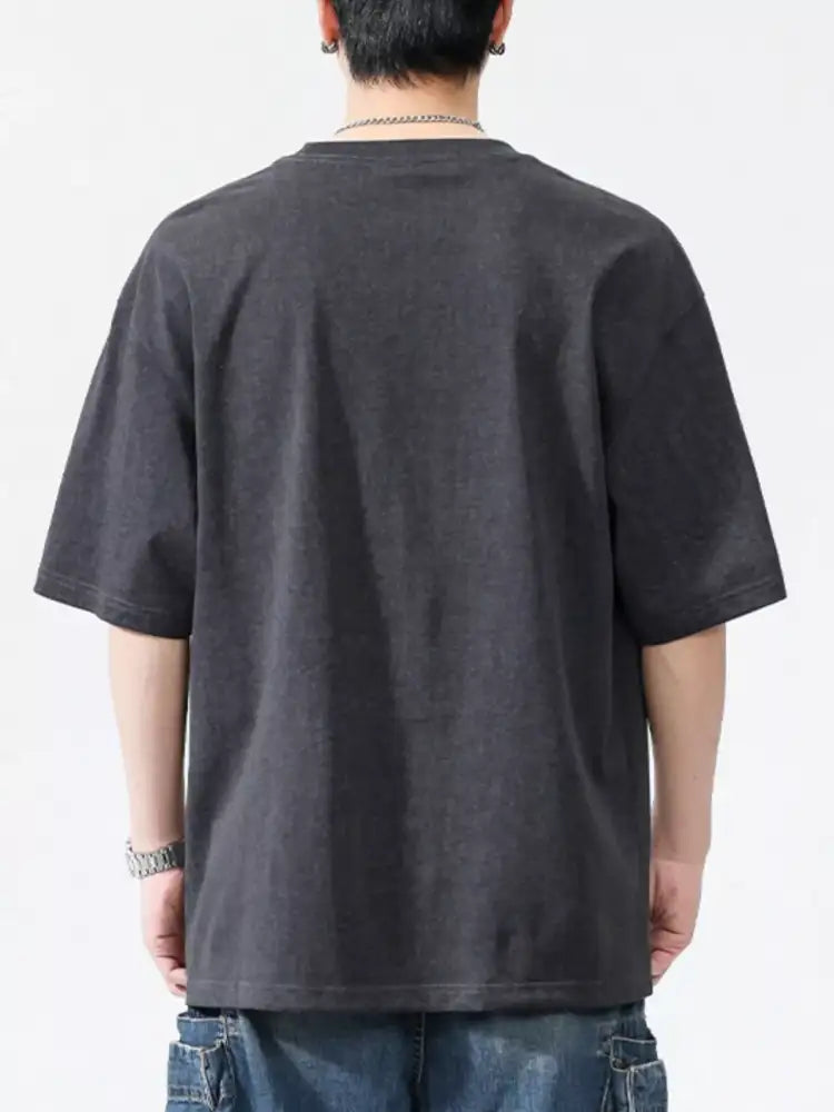 Men’s Plus Size Round Neck Half Sleeve T-Shirt