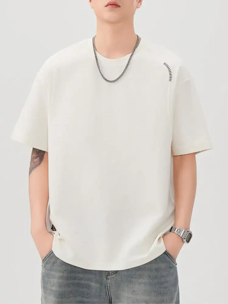 Men’s Plus Size Round Neck Half Sleeve T-Shirt