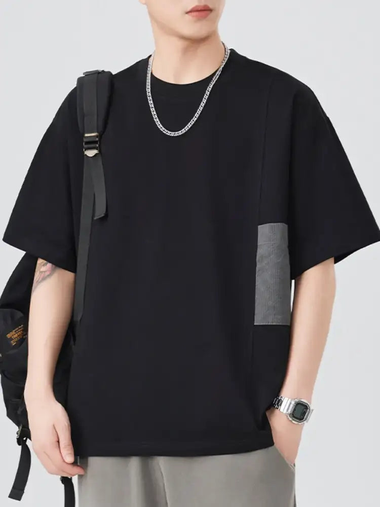 Men’s Plus Size Round Neck Half Sleeve T-Shirt