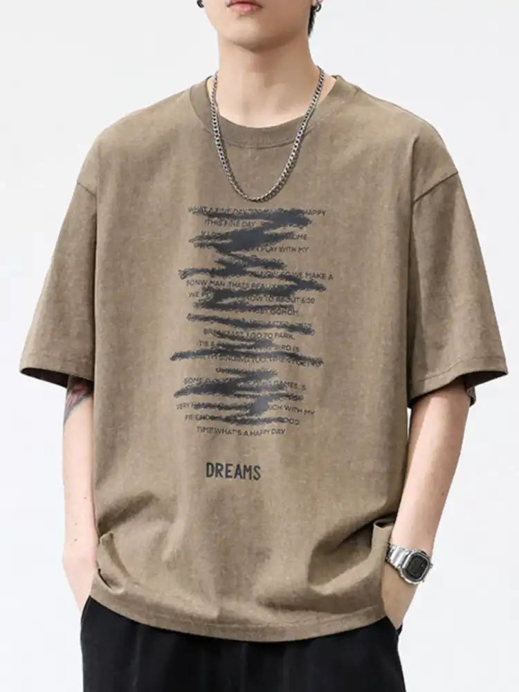 Men’s Plus Size Round Neck Half Sleeve T-Shirt