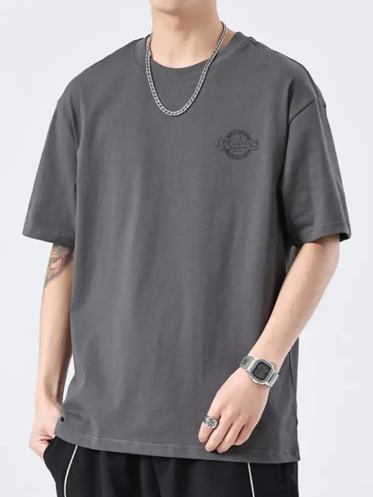 Men’s Plus Size Round Neck half Sleeve T-Shirt