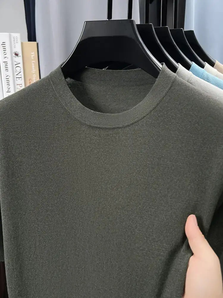 Men’s Plus Size Round Neck Short Sleeve T-Shirt