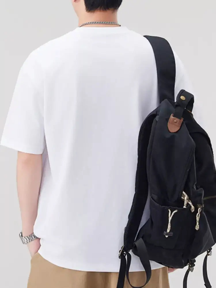 Men’s Plus Size Round Neck Short Sleeve T-Shirt