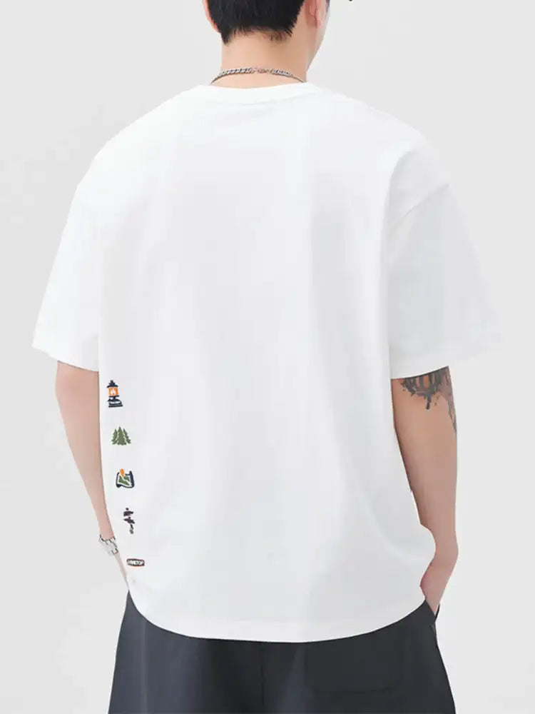 Men’s Plus Size Round Neck Short Sleeve T-Shirt