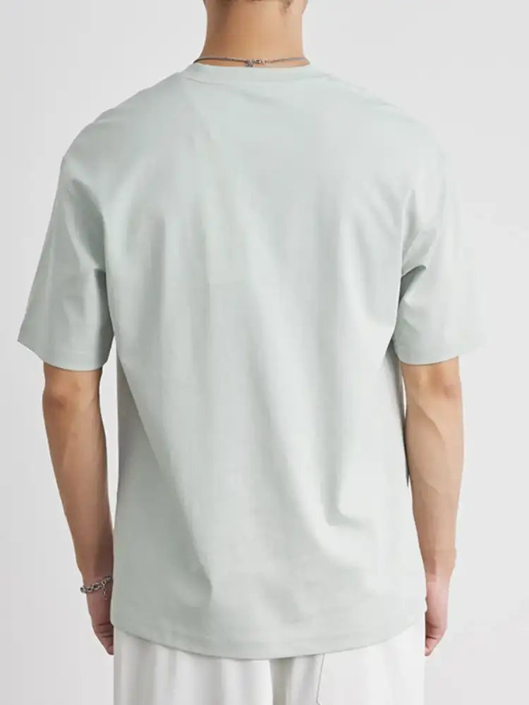 Men’s Plus Size Round Neck Short Sleeve T-Shirt