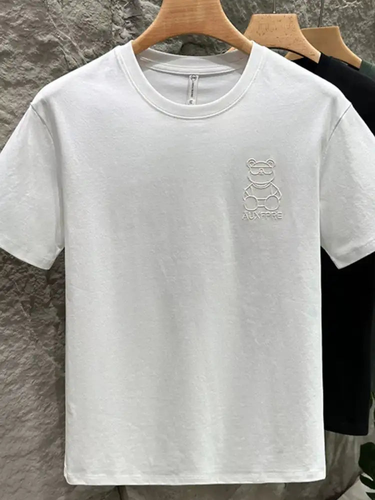 Men’s Plus Size Round Neck Short Sleeve T-Shirt