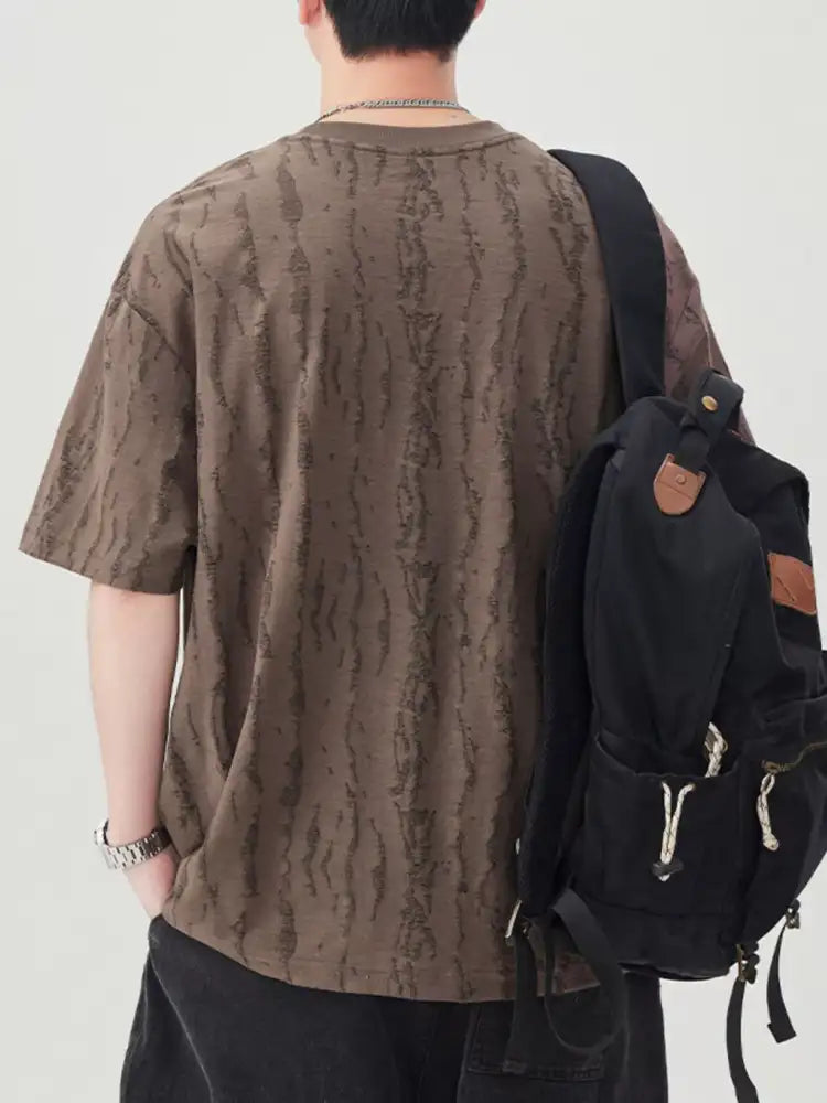 Men’s Plus Size Round Neck Short Sleeve T-Shirt