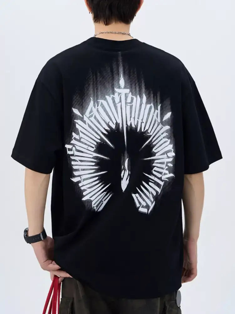 Men’s Plus Size Round Neck Short Sleeve T-Shirt