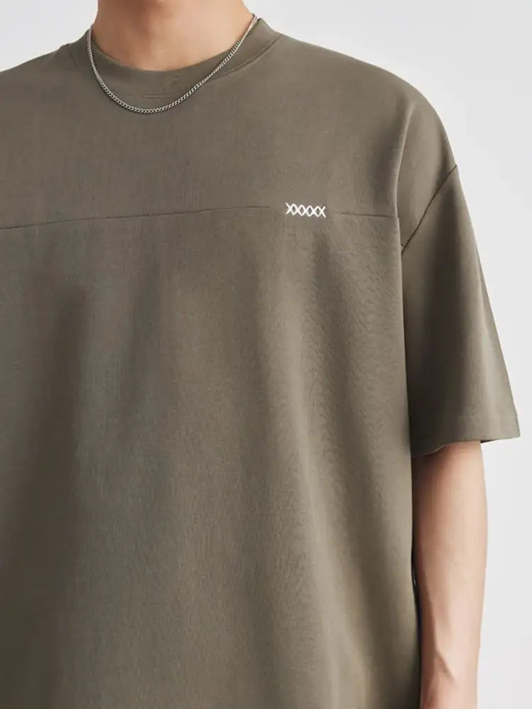 Men’s Plus Size Round Neck Short Sleeve T-Shirt