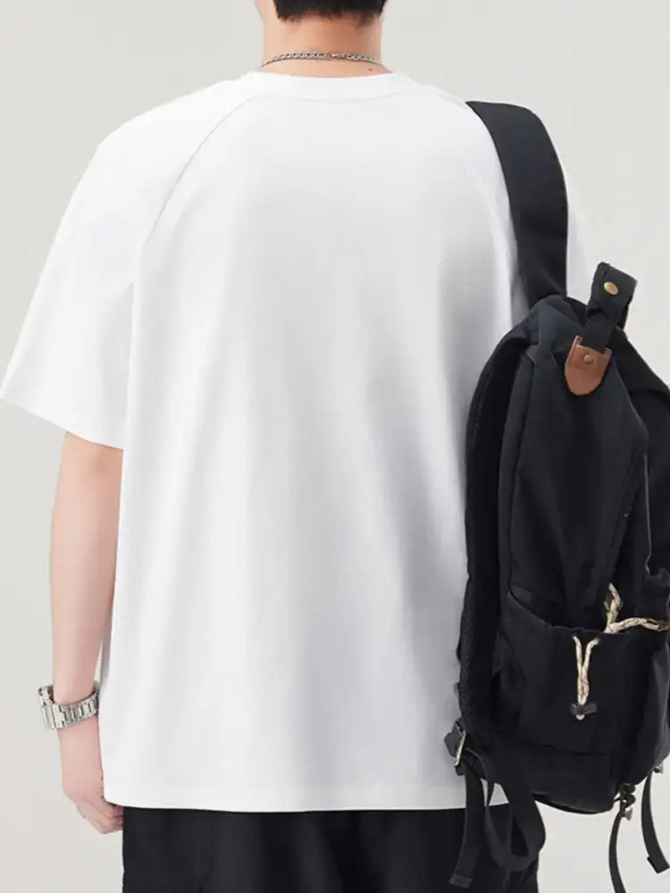 Men’s Plus Size Round Neck Short Sleeve T-Shirt